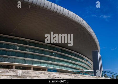 Arène d'OPE, un centre de conférence et de divertissement à Lisbonne, Portugal Banque D'Images