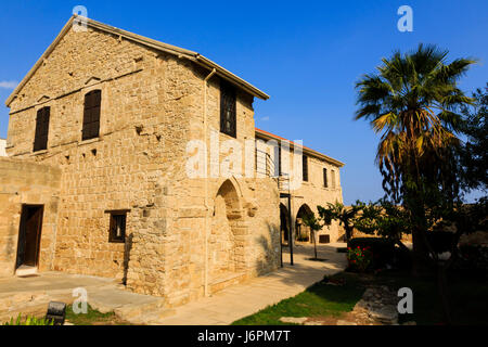 Fort de Larnaca et cour intérieure du musée sur Finikoudas Larnaca, Chypre. Banque D'Images