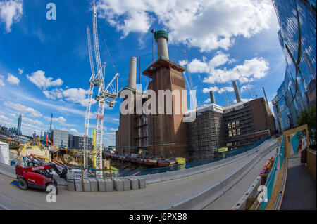 Battersea Power Station 2017 Réaménagement Banque D'Images