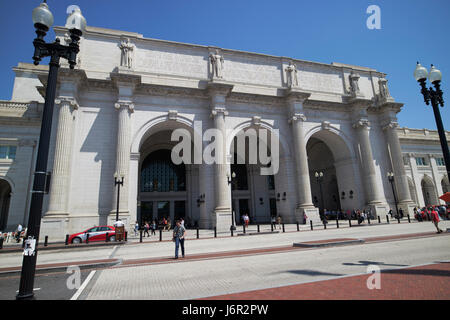 Entrée sud de la gare Union station Washington DC USA Banque D'Images