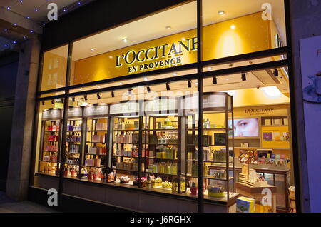 L'Occitane en Provence shopping à Londres Banque D'Images