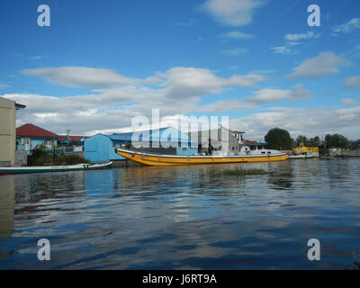 Cette photographie capture les rives de la rivière près d'Atlag et Panasahan à Malolos City, Bulacan, mettant en valeur une population d'oiseaux dynamique dans la région. L'emplacement est connu pour sa riche biodiversité et sa beauté naturelle. Banque D'Images