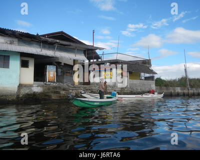 Cette photographie capture les berges sereines de la rivière le long d'Atlag Panasahan dans la ville de Malolos, Bulacan, mettant en valeur la riche biodiversité de la région, en particulier les oiseaux qui habitent la région. Il reflète la beauté naturelle de l'environnement local. Banque D'Images
