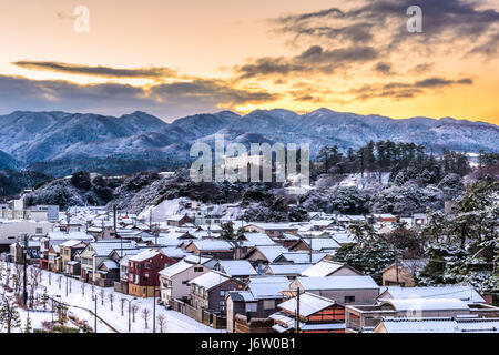 Wajima, Ishikawa, Japon ville Ligne d'horizon. Banque D'Images