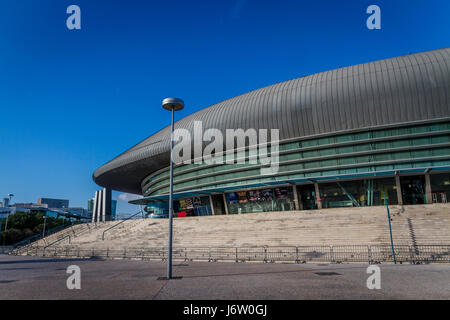 Arène d'OPE, un centre de conférence et de divertissement à Lisbonne, Portugal Banque D'Images