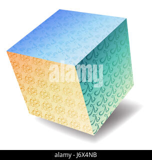 Motif fleur plante magnifique bleu texture cube beauteously objet belle feuille Banque D'Images