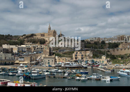 Avis de Mgarr, Gozo Banque D'Images