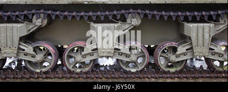 WW2 tank close-up, up d'un véhicule allié Banque D'Images