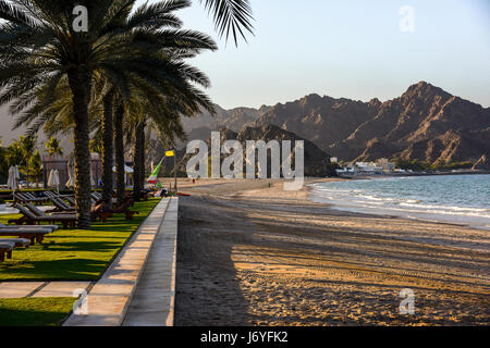 Oman Muscat Al-Bustan Palace Hotel beach Banque D'Images