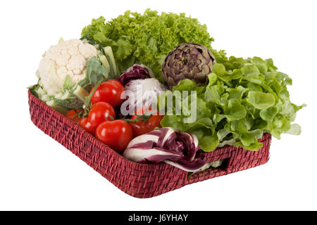 Salade de chou-fleur légumes bac d'artichaut pour tomates photo intérieur aliment Banque D'Images