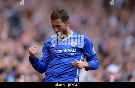 EDEN HAZARD DE CHELSEA CHELSEA CELEBRA V SUNDERLAND stade de Stamford Bridge Londres Angleterre 21 Mai 2017 Banque D'Images