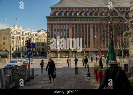 Le grand magasin Stockmann dans le centre de Helsinki, Finlande Banque D'Images