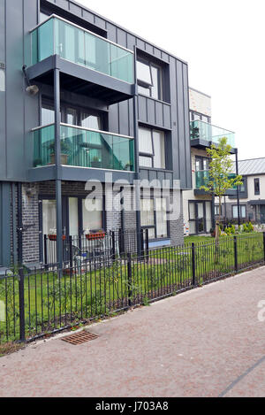 Développement de nouveaux logements sur le site de démolition maintenant des années 1960, des tours d'appartements à Blackpool, Lancashire, UK Banque D'Images