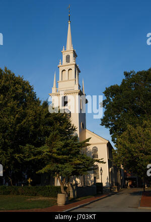 Trinity Church dans la ville historique de Newport, Rhode Island, USA Banque D'Images