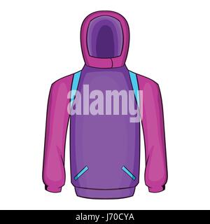 Snowboarder jacket, icône de style cartoon Illustration de Vecteur