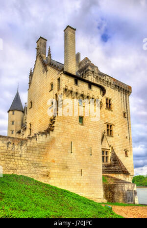 Chateau de Montsoreau sur les bords de la Loire en France Banque D'Images