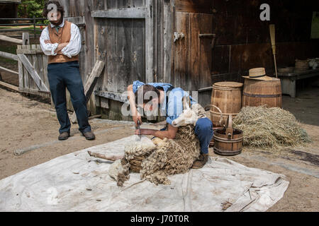 Old Sturbridge Village - une reconstitution historique d'une ville de la Nouvelle Angleterre des années 1830. Banque D'Images