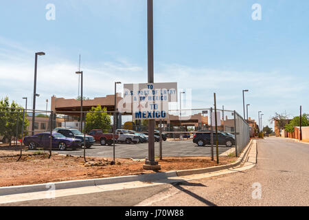 Le passage de la frontière entre les États-Unis et le Mexique au sud de Bisbee, AZ., USA. Banque D'Images