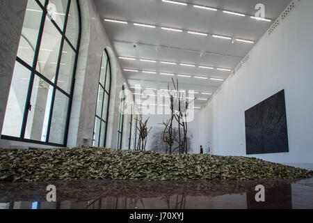 Rome, Italie. 22 mai, 2017. Une conférence de presse, dans le cadre de l'exposition 'Matrice' par Giuseppe Penone, pour la présentation de ' Foglie di Pietra', le travail de l'artiste qui sera installé dans Largo Goldoni devant la Maison Fendi. Credit : Andrea Ronchini/Pacific Press/Alamy Live News Banque D'Images