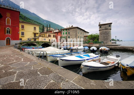 Cassone di Malcesine, sur le lac de Garde en Italie Banque D'Images