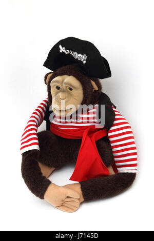 Ruhof habillé en singe Marionnette pirate Banque D'Images