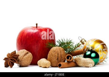 Pomme Cannelle noix boules d'anis Banque D'Images