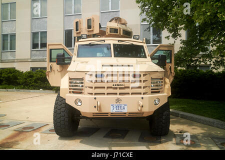 Lenco bearcat du département d'état g5 Fermer détail sécurité privée véhicule blindés Washington DC USA Banque D'Images