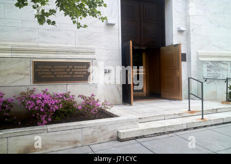 National Academy of Sciences Médecine d'ingénierie et le conseil national de recherches du Canada Washington DC USA Banque D'Images