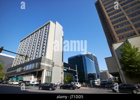 North Fort Myer drive jonction avec wilson boulevard par Rosslyn Virginia Washington DC USA Banque D'Images