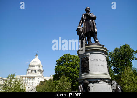 Le président James Garfield. Un Memorial United States Capitol building Washington DC USA Banque D'Images