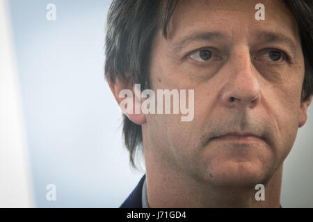 Rome, Italie. 22 mai, 2017. Conférence de presse, dans le cadre de l'exposition 'Matrice' par Giuseppe Penone, pour la présentation de ' Foglie di Pietra', le travail de l'artiste qui sera installé dans Largo Goldoni devant la Maison Fendi. Crédit photo : Luca Bergamo : Andrea Ronchini/Alamy Live News Banque D'Images