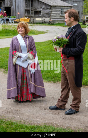 London, Ontario, Canada. 22 mai, 2017. Victoria Day, un jour férié fédéral canadien avec des célébrations en l'honneur de l'anniversaire de la reine Victoria, également appelé célébration de la reine d'Angleterre, à fawshawe pioneer village, London, Ontario, Canada. crédit : rubens alarcon/Alamy live news Banque D'Images