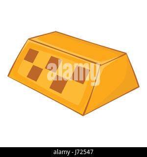 Taxi Checker, icône de style cartoon Illustration de Vecteur