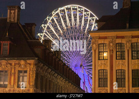 Grande Roue, Lille, Noël 2016 Banque D'Images