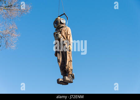 Montréal, CA - 21 mai 2017 : les géants de Royal de Luxe dans le cadre de la commémoration du 375e anniversaire de Montréal Banque D'Images