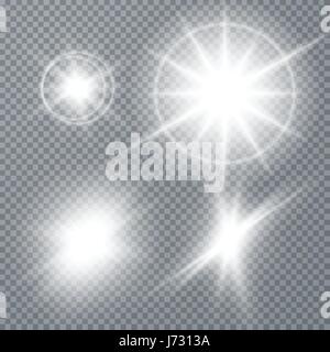 Lumière brillante blanche burst explosion Illustration de Vecteur