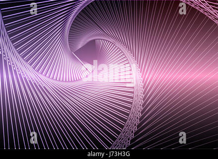 Bleu rose mauve spirale rougeoyante abstract background Banque D'Images