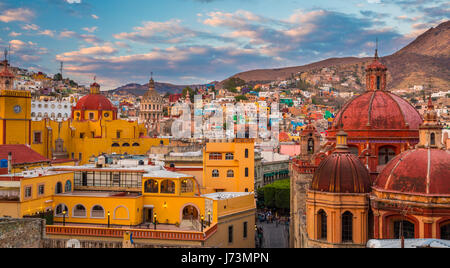 ------ Guanajuato est une ville et une municipalité située dans le centre du Mexique et la capitale de l'état du même nom. Il fait partie de la macrorégion du Bajío. Banque D'Images