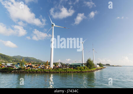 Turbines de parc éolien sur mer Banque D'Images