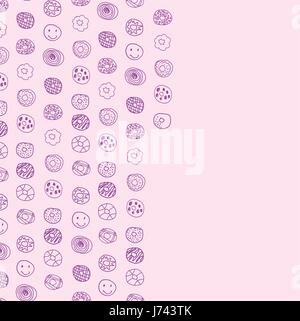 Motif de fond des beignes, Vector illustration Illustration de Vecteur