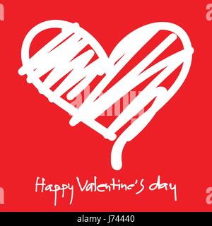 Happy Valentines Day Lettrage typographique isolé. Illustration de Vecteur