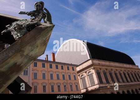 Louis Pradel square dans la ville de Lyon (sud-est de la france) Banque D'Images