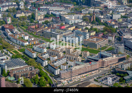 Funke Medien Campus, nouveau siège social de la WAZ Berliner Platz, Essen, Ruhr, Rhénanie du Nord-Westphalie, Allemagne,Funke Campus, neue Medien-Zentr WAZ Banque D'Images