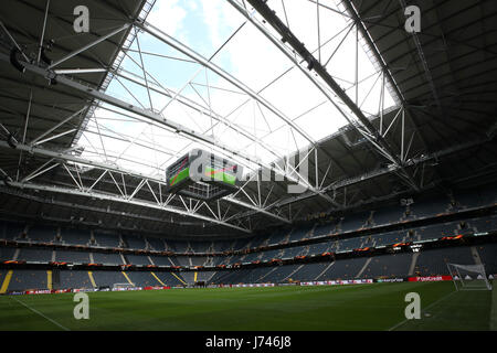 Une vue générale de la Friends Arena, à Stockholm, en Suède, en amont de la finale de la Ligue Europa contre l'Ajax demain soir. ASSOCIATION DE PRESSE Photo. Photo date : mardi 23 mai 2017. Crédit photo doit se lire : Nick Potts/PA Wire Banque D'Images