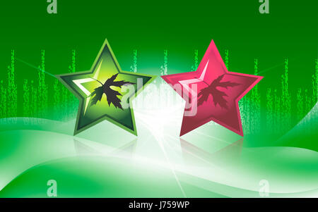 L'icône de l'emblème des touches boutons pictogramme Pictogramme symbole commercial star leaf Banque D'Images