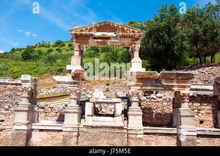 Fontaine de Trajan à Éphèse, Turke Banque D'Images