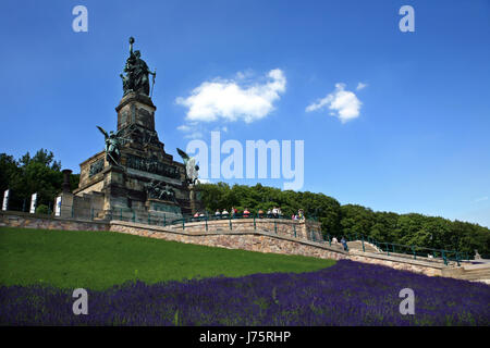 Monument la république fédérale d'Allemagne vallée du Rhin moyen, histoire Banque D'Images