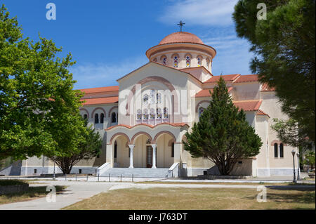 Monastère d'Agios Gerasimos, Kefalonia Banque D'Images