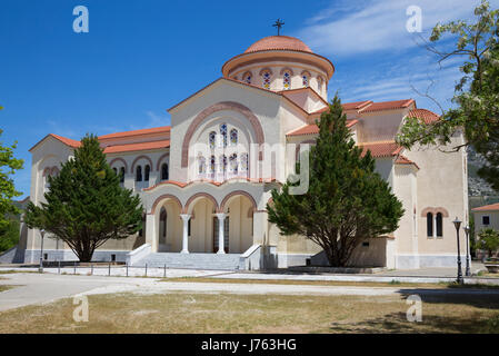 Monastère d'Agios Gerasimos, Kefalonia Banque D'Images