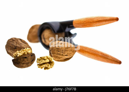 Les noix avec Casse-noisette ..... Banque D'Images